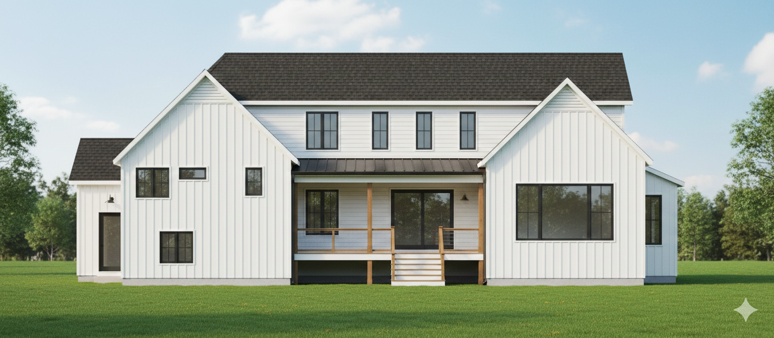 Rear exterior rendering